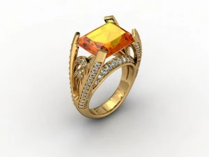 bague à bijoux Modèles 3D en vedette