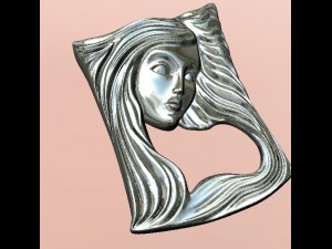 girl pendant Modelo de impresión 3D