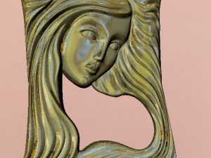girl pendant Modelo de impresión 3D