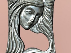 girl pendant Modelo de impresión 3D