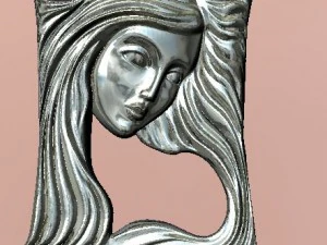 girl pendant 3D Print Model