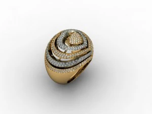 jewellery ring heart 3D Print Model