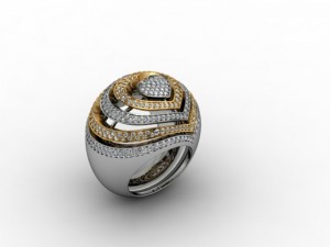 jewellery ring heart Modello di stampa 3D