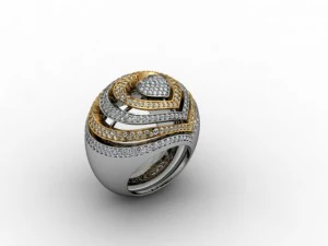 jewellery ring heart 3D Print Model