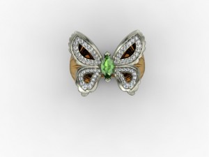 jewellery ring butterfly Modelo de impresión 3D
