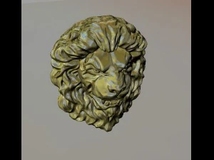 lion sculpture 3D Print Model