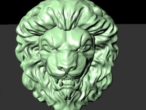 lion sculpture 3D Print Model