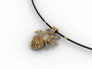 aranha pingente de j&oacute;ias Modelo de Impressão 3D