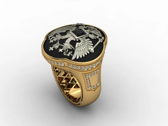 jewellery man ring 3D Print Model .c4d .max .obj .3ds .fbx .stl .blend 