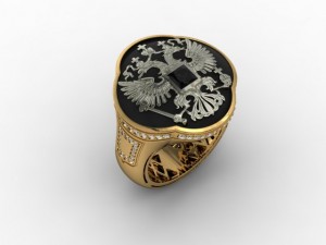 jewellery man ring 3D Baskı Modeli