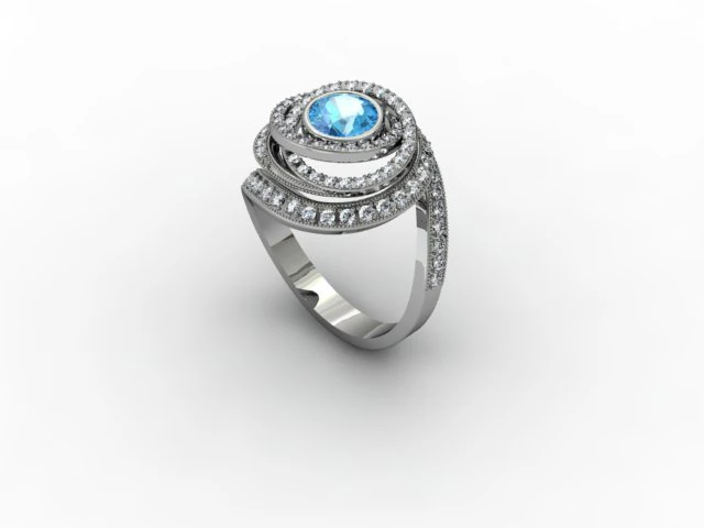 jewellery ring 3D Print Model .c4d .max .obj .3ds .fbx .stl .blend 