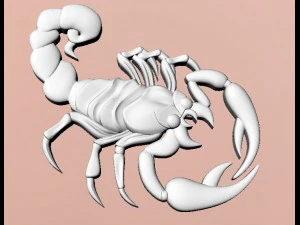 jewellery scorpion pendant 3D Print Model