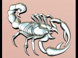 jewellery scorpion pendant 3D Print Model