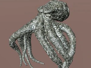 jewellery octopus ring 3D Print Model