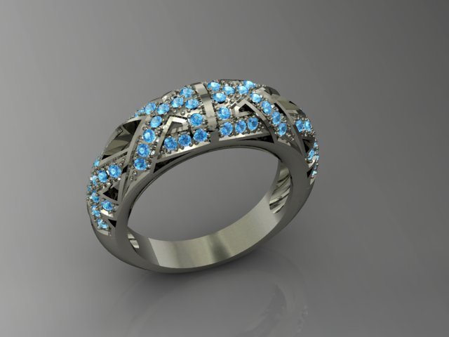 jewellery ring Model Cetak 3D .c4d .max .obj .3ds .fbx .stl .blend 