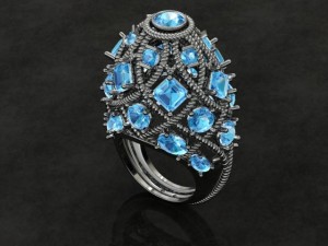 jewellery ring 3D-printmodel