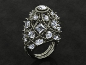 jewellery ring 3D-printmodel