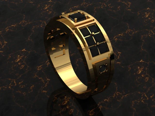 jewellery ring for man 3D Print Model .c4d .max .obj .3ds .fbx .stl .blend 