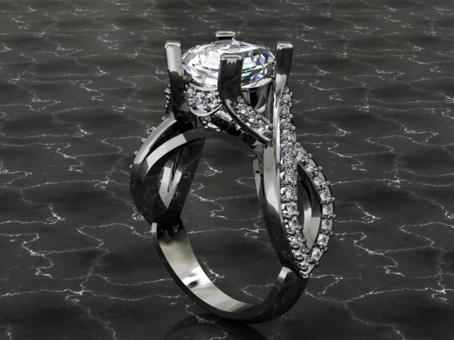 jewellery ring 3D Print Model .c4d .max .obj .3ds .fbx .stl .blend 