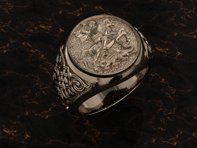 jewellery ring for man Modèles 3D en vedette .c4d .max .obj .3ds .fbx .stl .blend 
