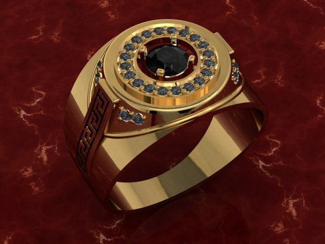 jewellery man ring free 3Dプリントモデル .c4d .max .obj .3ds .fbx .stl .blend 