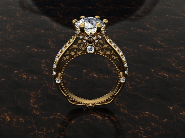 jewellery ring 3D 프린트 모델 .c4d .max .obj .3ds .fbx .stl .blend 