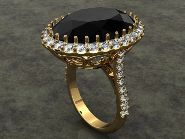 jewellery ring 3D Print Model .c4d .max .obj .3ds .fbx .stl .blend 