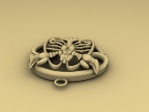 scorpion zodiac pendant 3D-printmodel