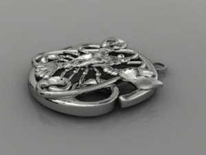 scorpion zodiac pendant 3D Print Model