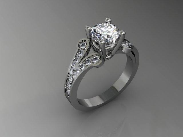 jewellery ring 3D Baskı Modeli .c4d .max .obj .3ds .fbx .stl .blend 