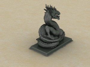 dragon statue 3D Print Model