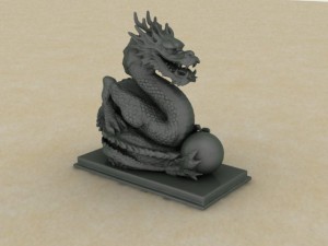 dragon statue 3D Print Model