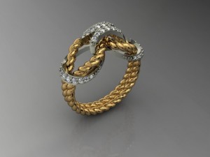 jewellery ring rope 3D-Druckmodell