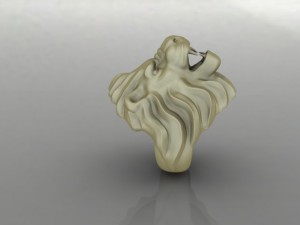 jewellery ring lion 3D Print Model