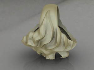 jewellery ring lion 3D Print Model