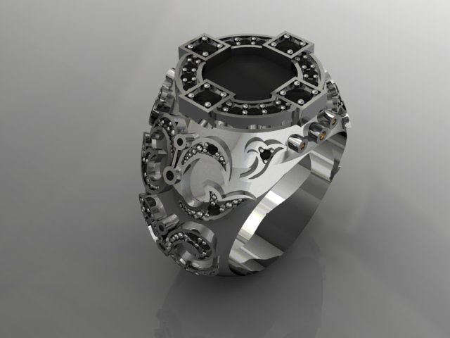 jewellery ring 3D Print Model .c4d .max .obj .3ds .fbx .stl .blend 