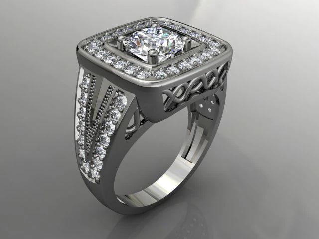 jewellery ring 3D Print Model .c4d .max .obj .3ds .fbx .stl .blend 