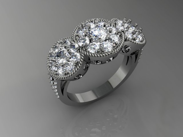 jewellery ring 3D Принт Модель .c4d .max .obj .3ds .fbx .stl .blend 