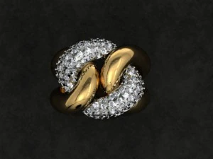 cincin perhiasan Model Cetak 3D