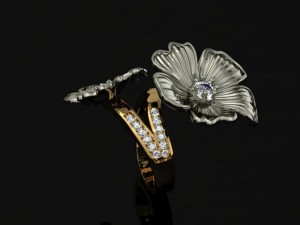 jewellery ring flower 3D Принт Модель