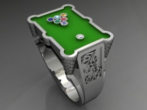 jewellery ring pool 3Dプリントモデル