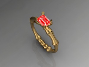 jewellery ring bone Modèles 3D en vedette