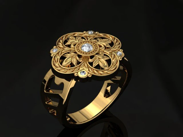 jewellery ring 3D Print Model .c4d .max .obj .3ds .fbx .stl .blend