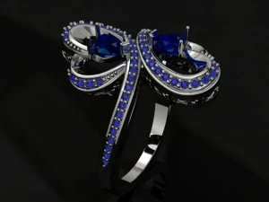 jewellery ring heart 3D Print Model