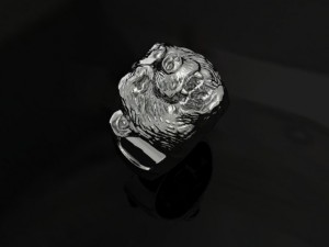 bear ring 3D-printmodel
