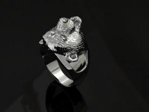 bear ring 3D-printmodel