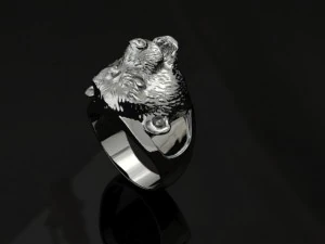 bear ring 3D Print Model