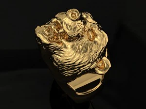 bear ring 3D Print Model