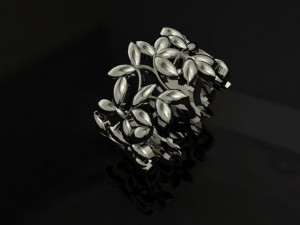 jewellery ring leaf 3D Принт Модель