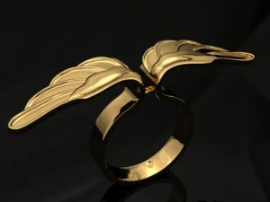 jewellery ring wing 3D Print Model